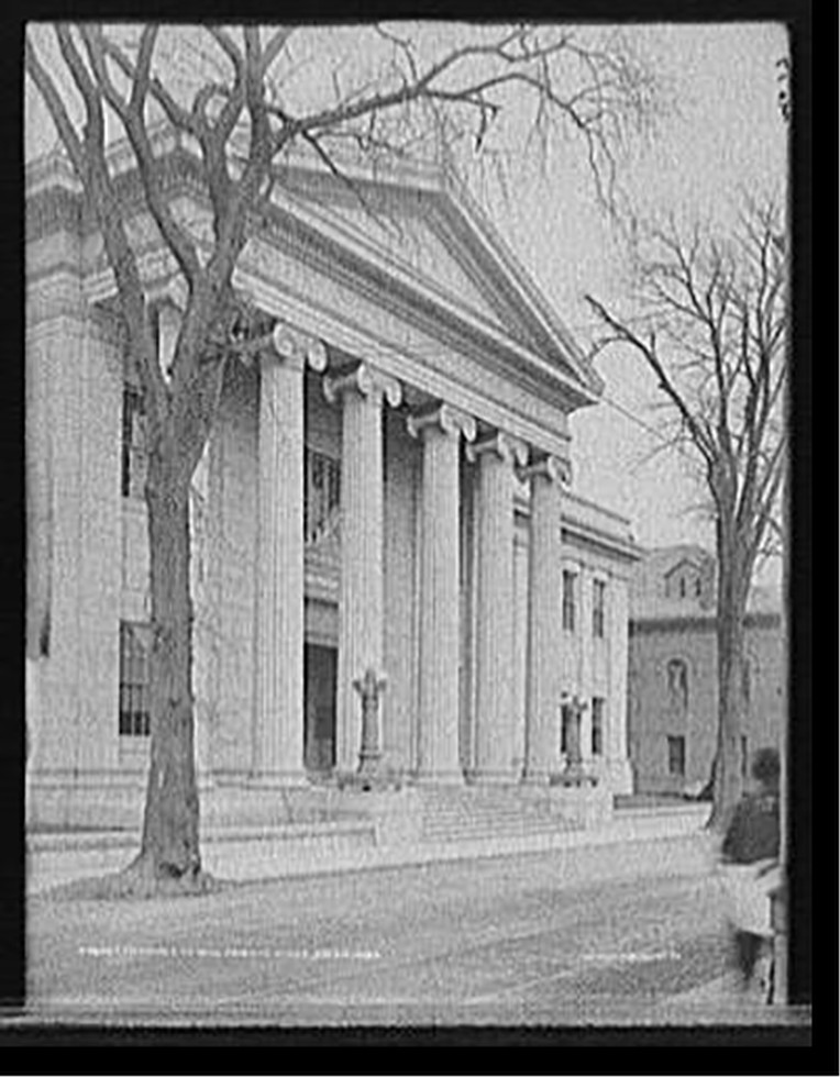 Entrance to new probate house, Salem, Mass., [between 1909 and 1920] — historic photograph