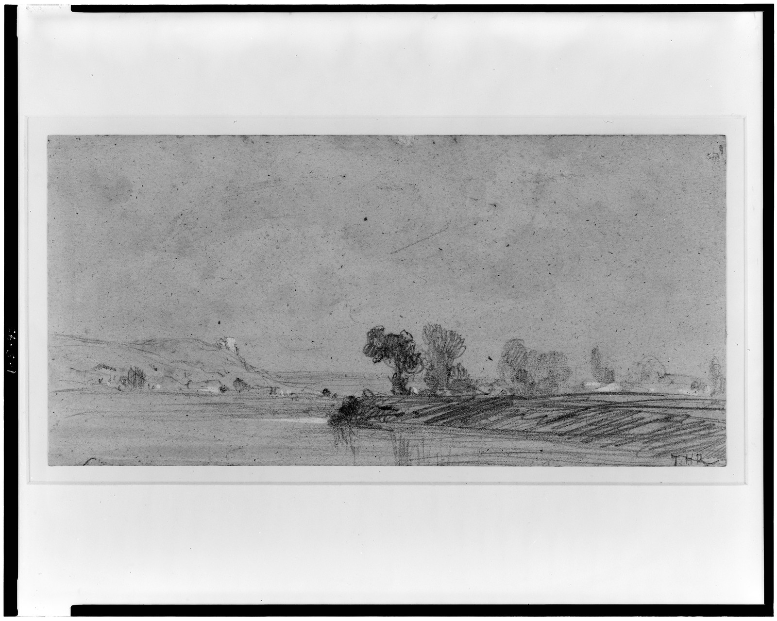 [River landscape] / Th. R., [between ca. 1835 and 1867] — historic drawing