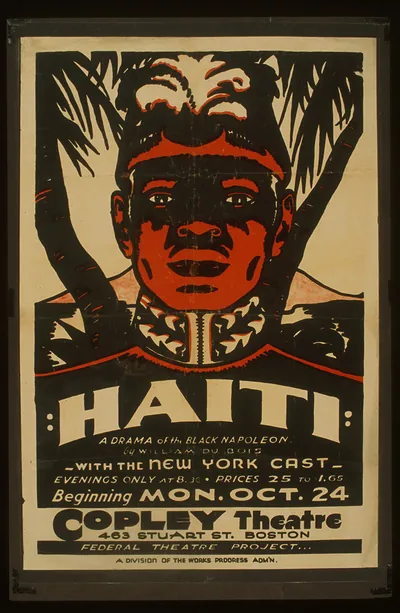 Haiti A drama of the black Napoleon by William Du Bois (S) With the New York cast.