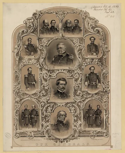 Our Generals: lithograph portraits of Civil War officers