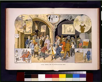 Young America and the moving-picture show / L.M. Glackens.