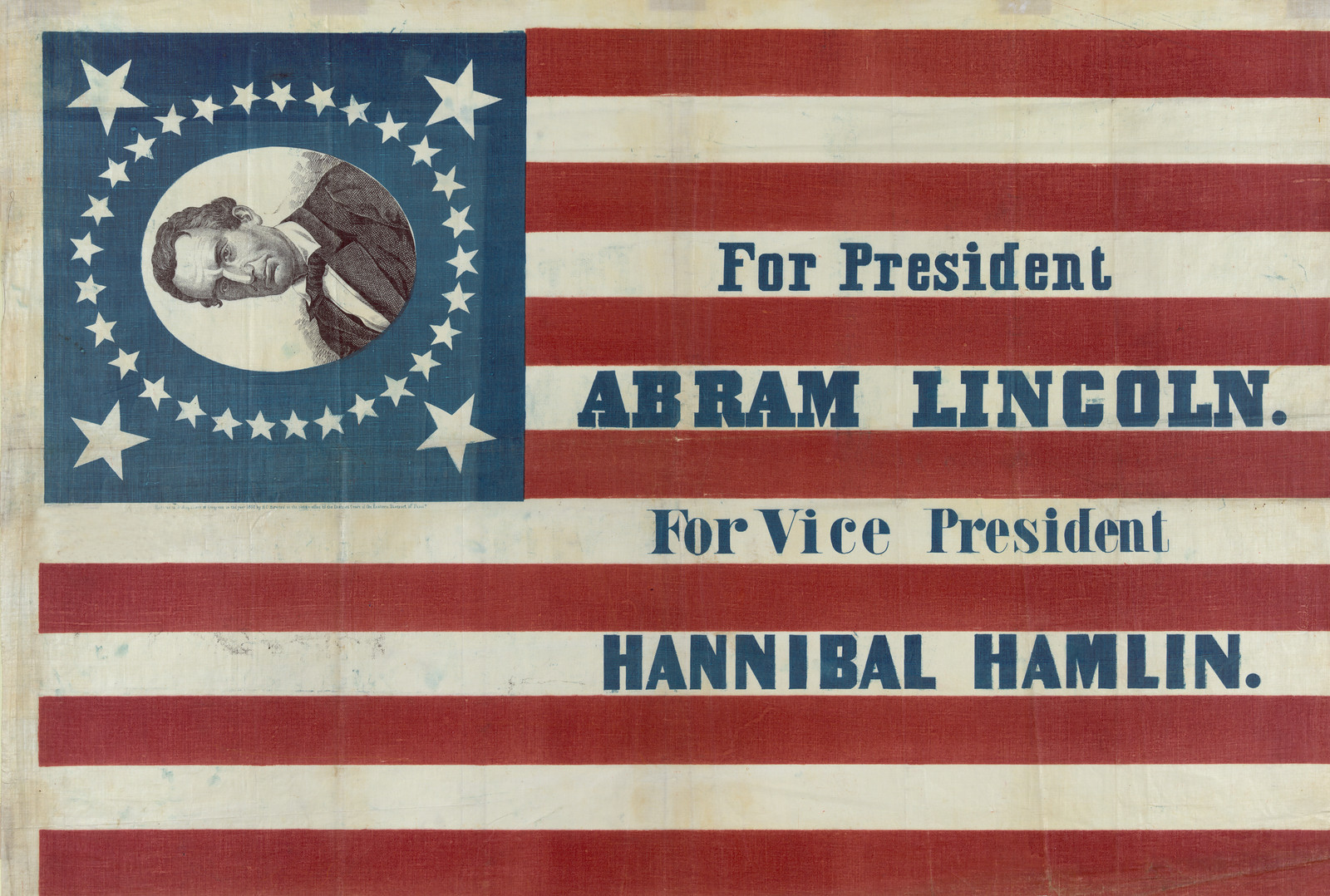 For President, Abra[ha]m Lincoln, c. 1860 — historic print