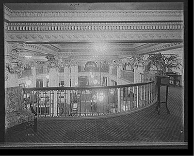 [Hotel Utica, a mezzanine view, Utica, N.Y.]