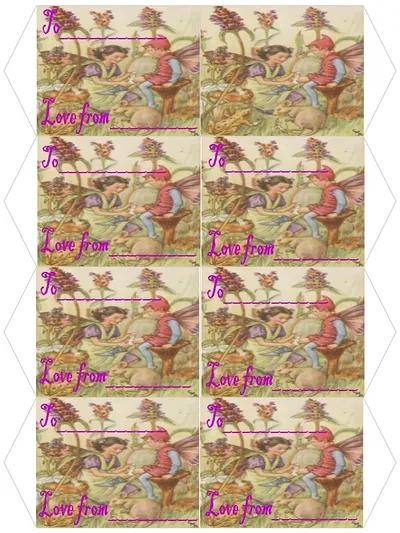Get Well Soon Fairy Gift Tags