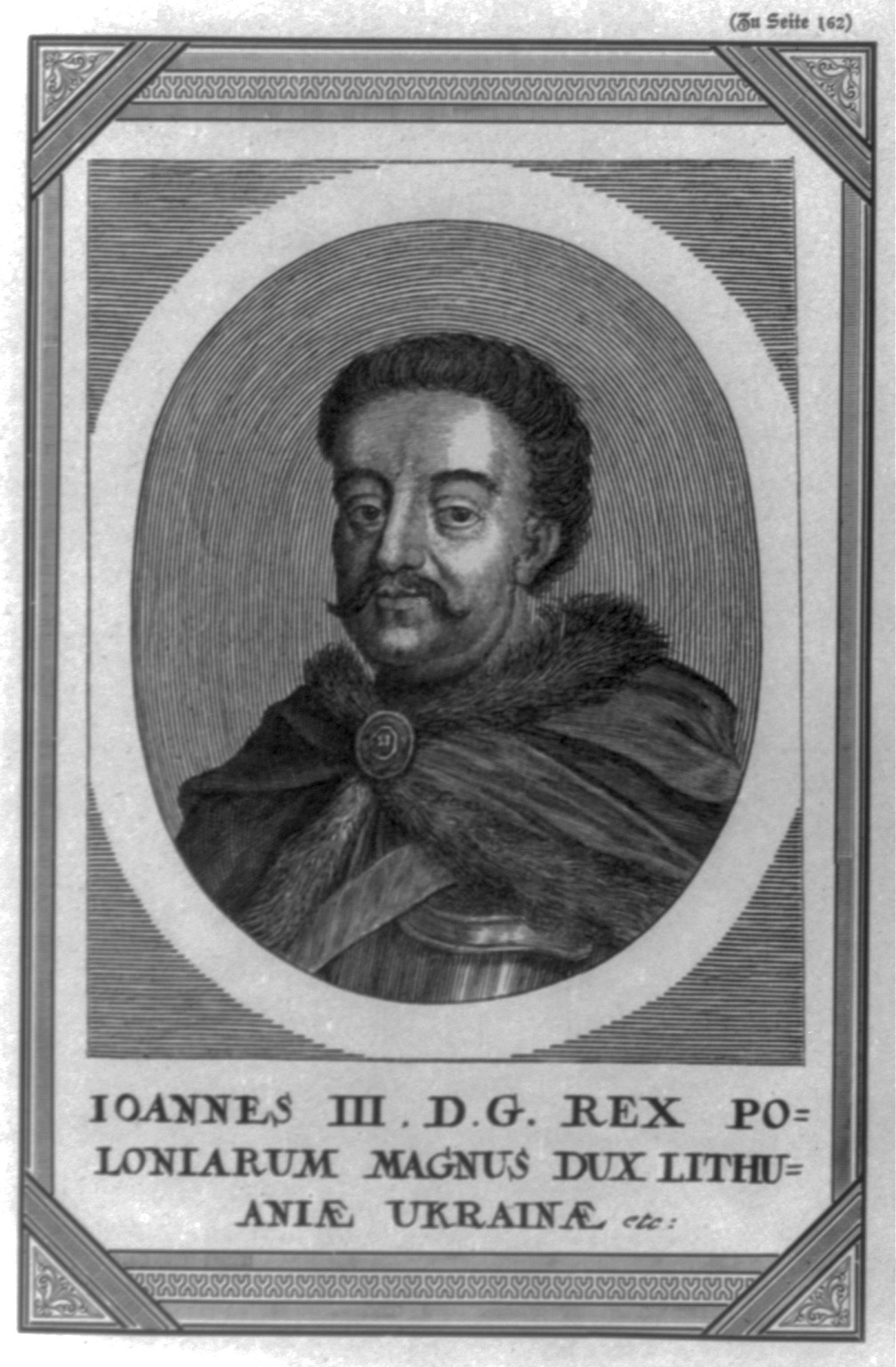 Sobieski, Jan III, King of Poland, 1629-1696, 1882 — antique engraving
