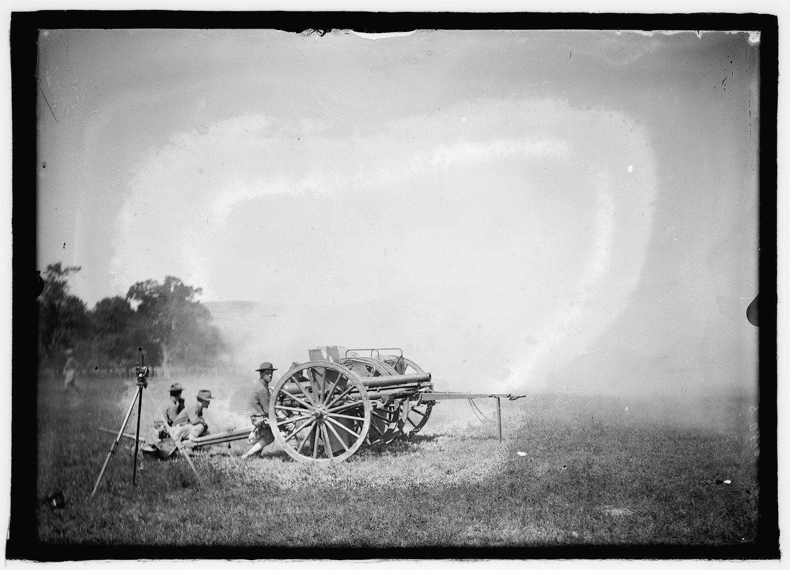 U.S. Army artillery practice, [between 1909 and 1940] — historic photograph