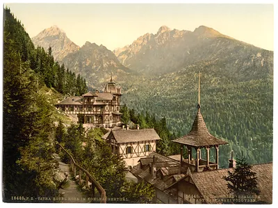 Hotel Rosa in the Great Kohlbacherthal Tatra Austro-Hungary
