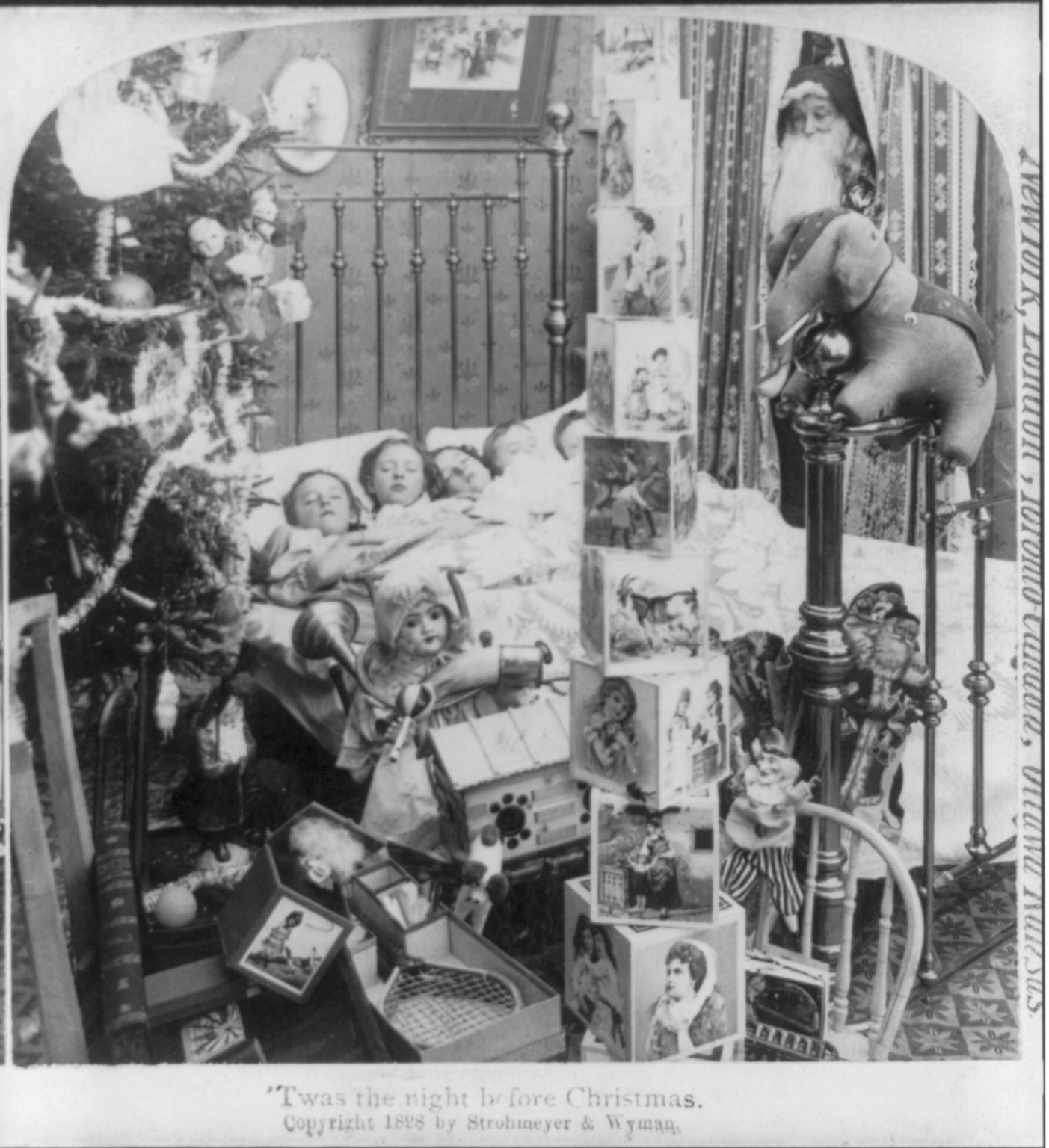 Twas the night before Christmas, c1898. — historic photograph