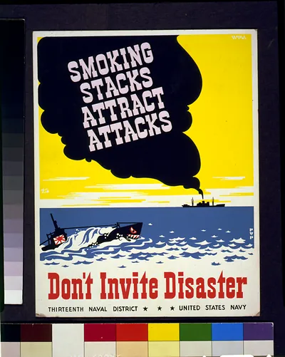 Smoking stacks attract attacks Don't invite disaster / PvP.