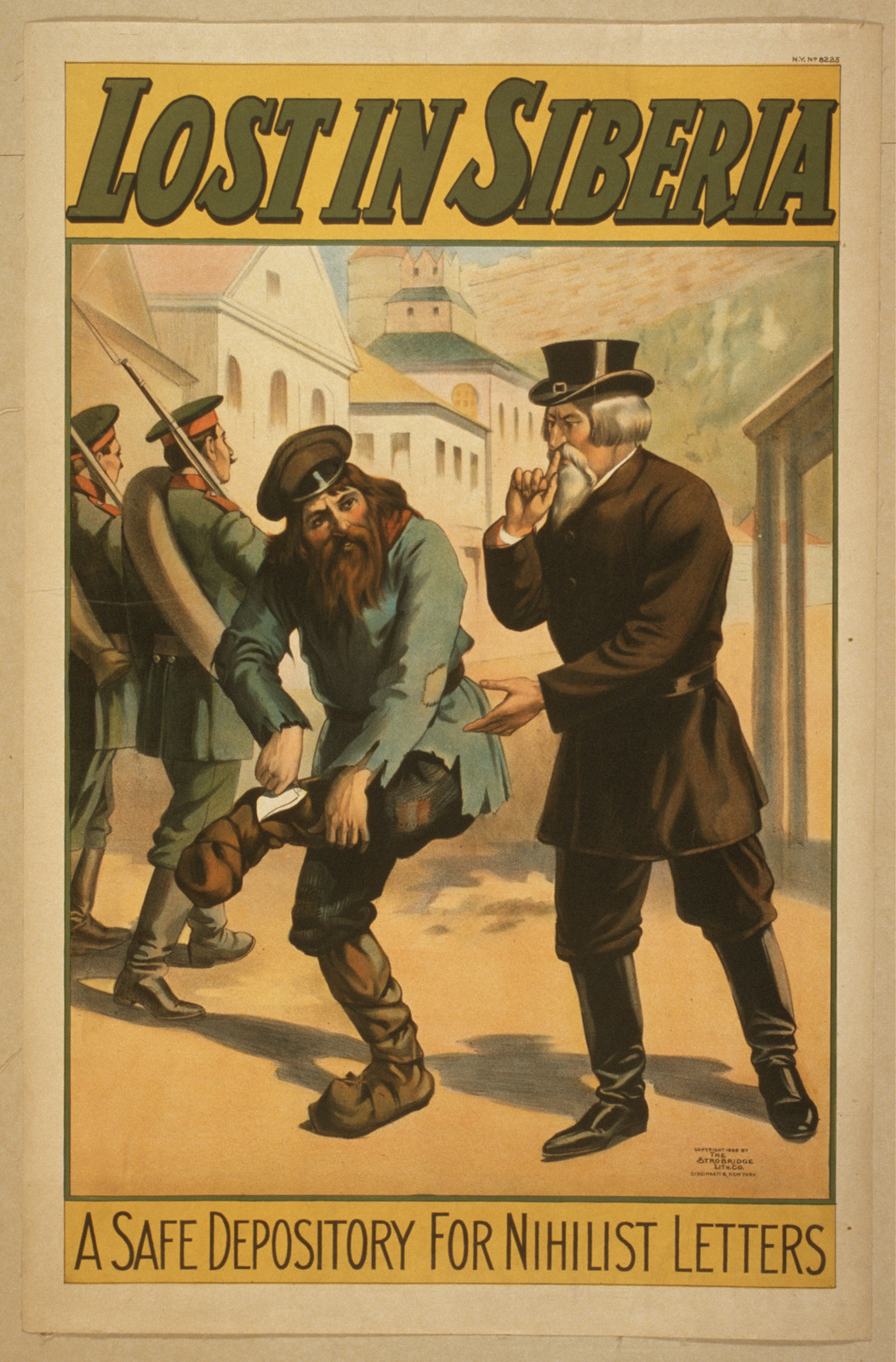 Lost in Siberia, 1898 — vintage poster