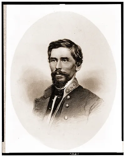 Maj. General Patrick R. Cleburne head-and-shoulders portrait facing left