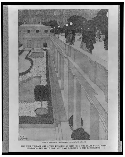 [The White House, Pennsylvania Avenue, N.W., Washington, D.C. West terrace and office building]