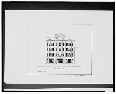 [Theaters, Washington, D.C. Poli's Theatre, Pennsylvania Ave. and 15th St. NW. Elevation] / AFD 1919.