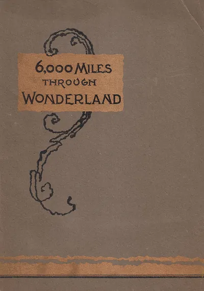 6,000 Miles Through Wonderland, booklet cover