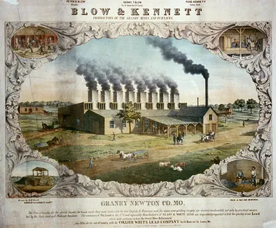 Blow & Kennett...Granby Newton Co., Mo...Collier White Lead Co...c1860.