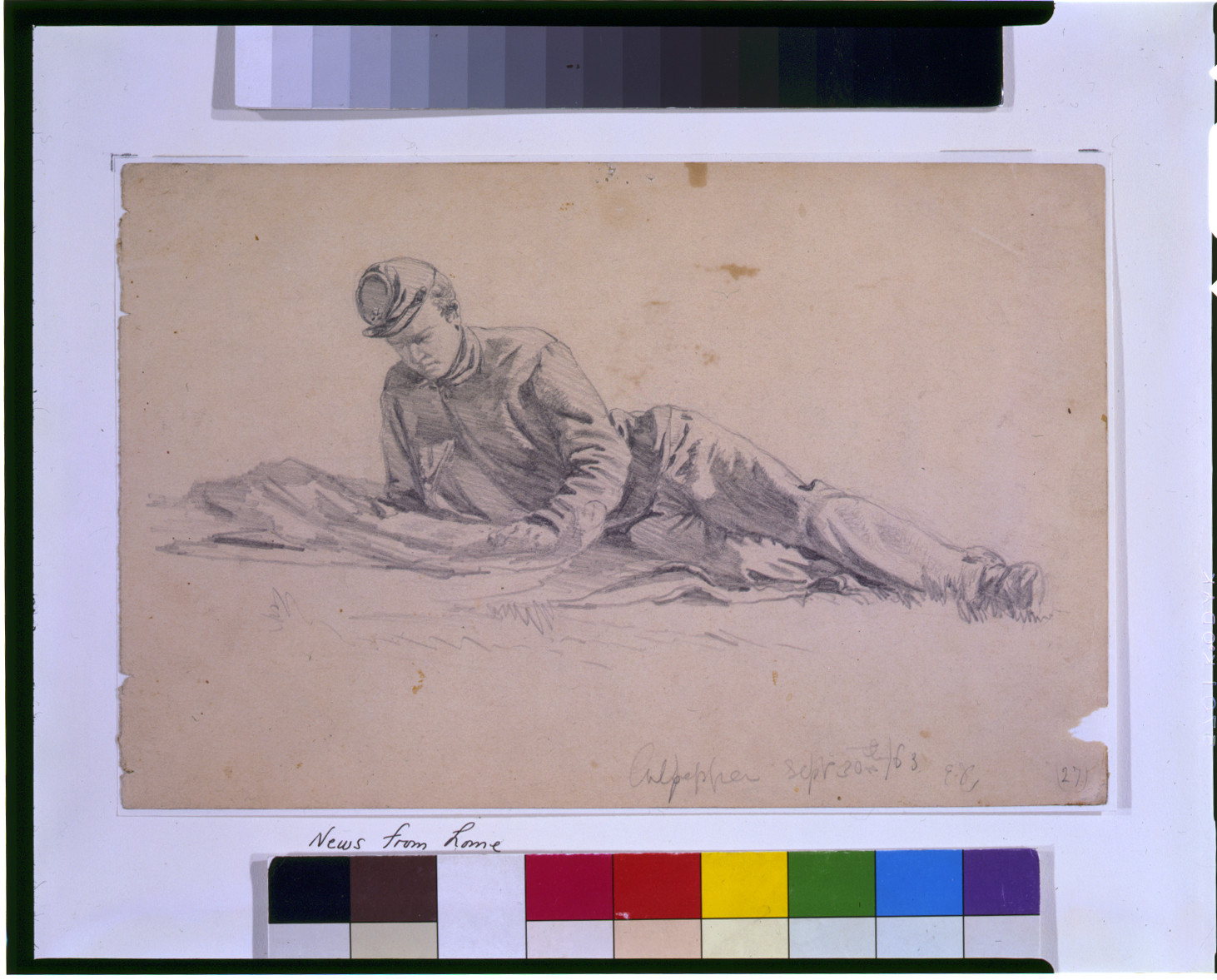 News from home / EF., 1863 Sept. 30. — historic drawing