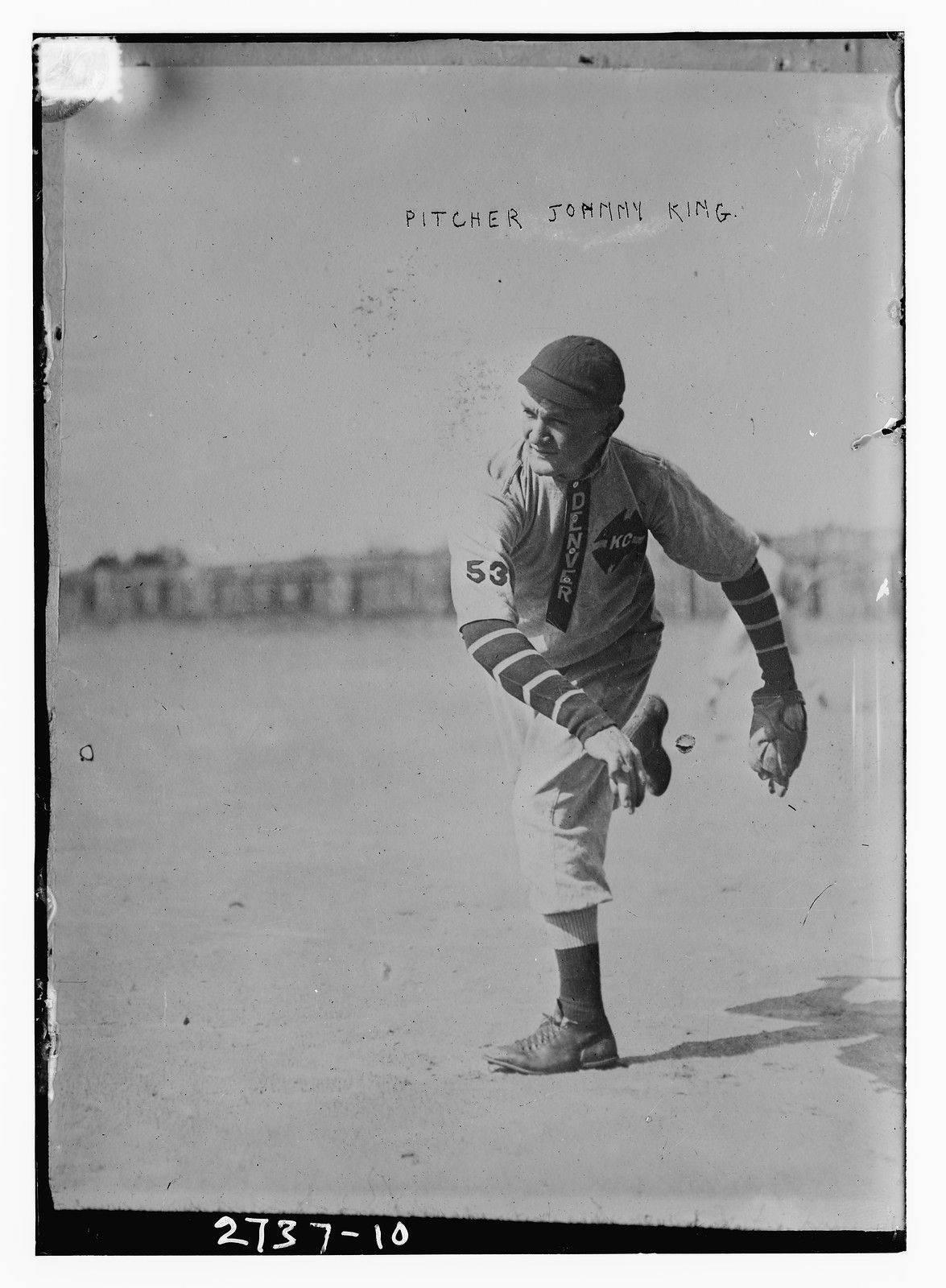 Pitcher Johnny King, Denver, [1913] — historic photograph