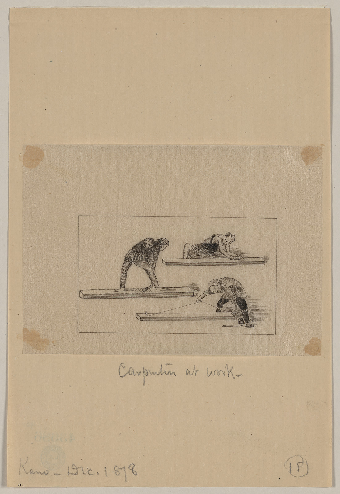 [Japanese drawing], 1750 — historic drawing