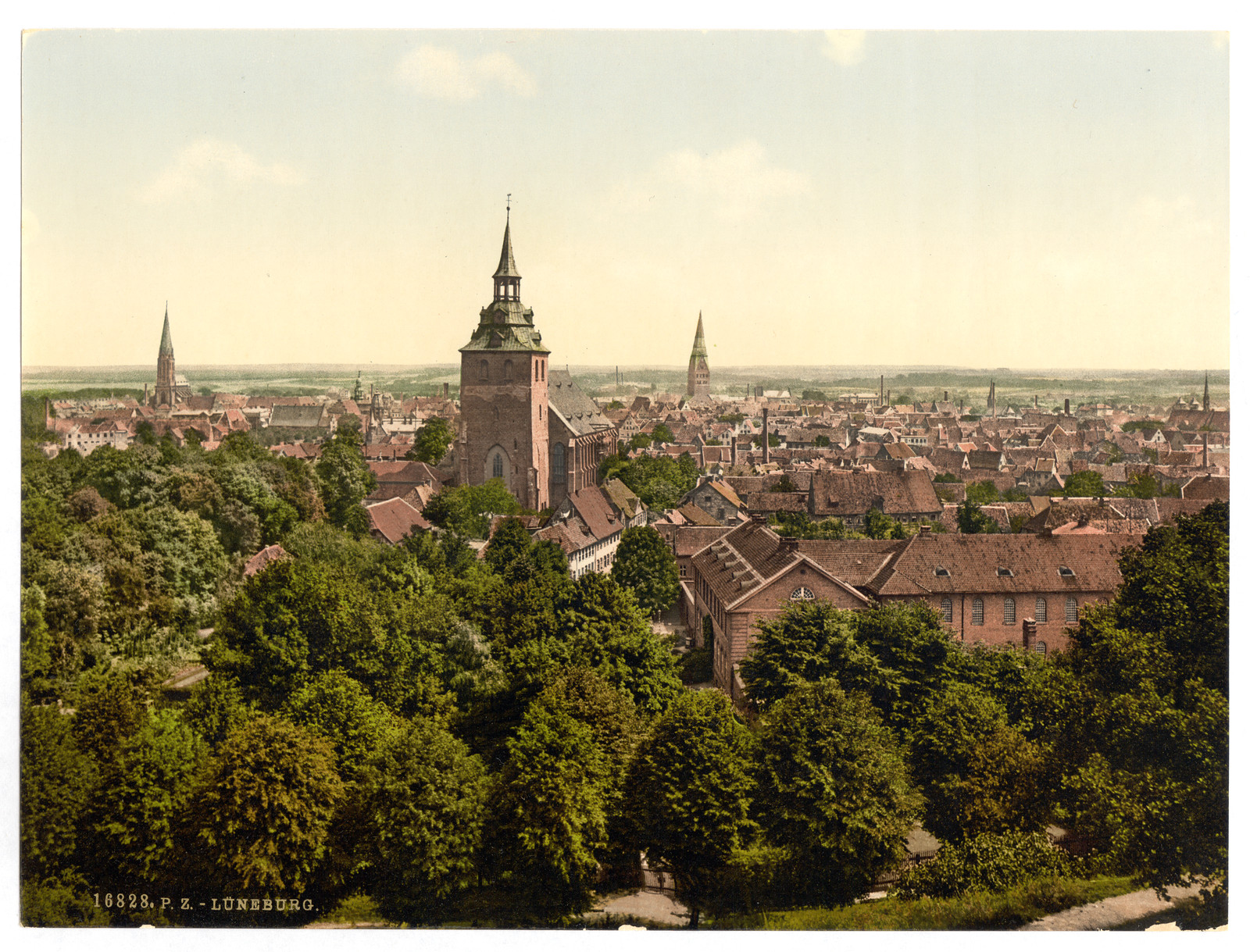 General view Luneburg Hanover Germany, [between ca. 1890 and ca. 1900]. — historic print
