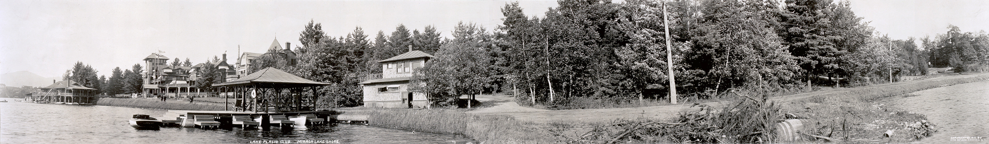 Mirror Lake shore, New York, 1911, 1911 — historic image