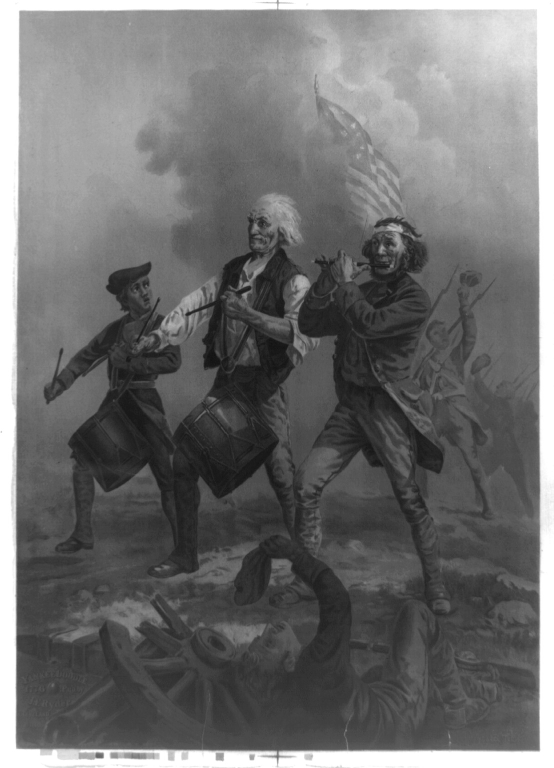 Yankee doodle 1776 / A.M. Willard., Cleveland, Ohio : Pub. by J.F. Ryder, c1876. — antique lithograph