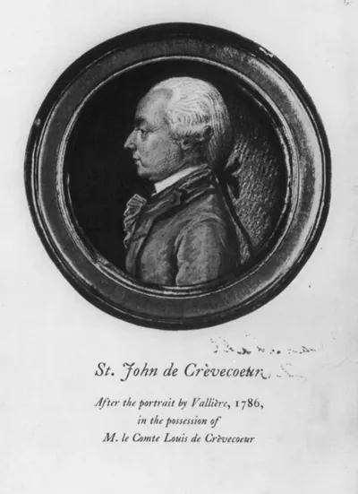[Michel Guillaume St. Jean de Crèvecoeur, 1735-1813, bust portrait, left profile]