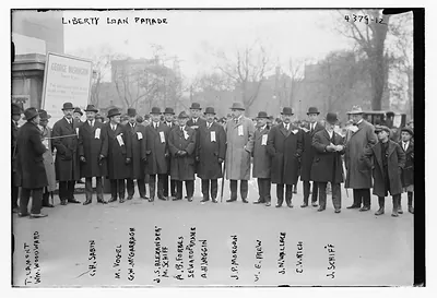 Liberty Loan parade -- names on neg.