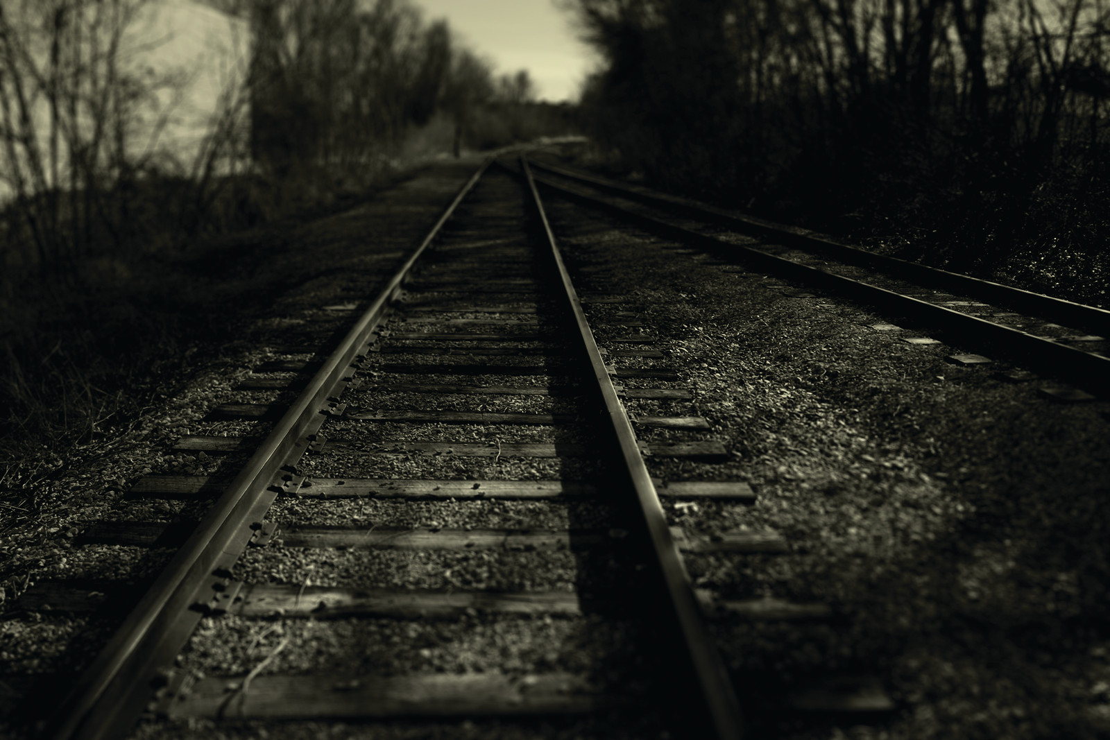 railroad tracks — historic image