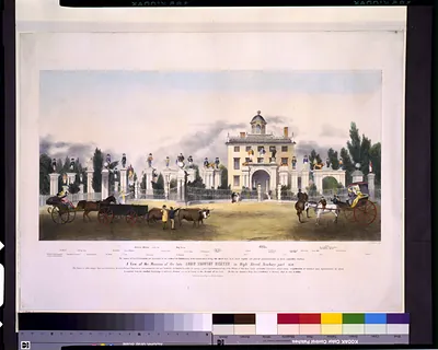 A view of the mansion of the late Lord Timothy Dexter in High Street, Newburyport, 1810 / J.H. Bufford's lith.