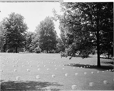 Graves of the unknown dead, National Cemetery, Chattanooga, Tenn.