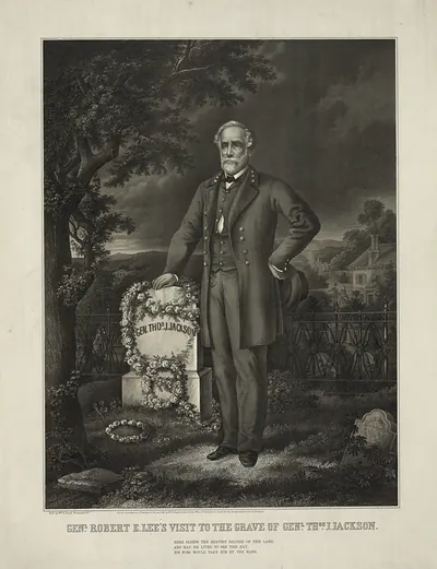 Genl. Robert E. Lee's visit to the grave of Genl. Thos. J. Jackson