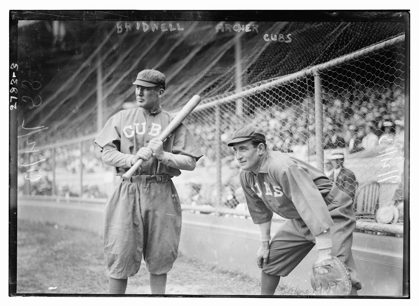 Al Bridwell & Jimmy Archer, Chicago NL (baseball), [1913] — historic photograph