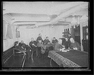 U.S.S. Maine ward room officers, 1896