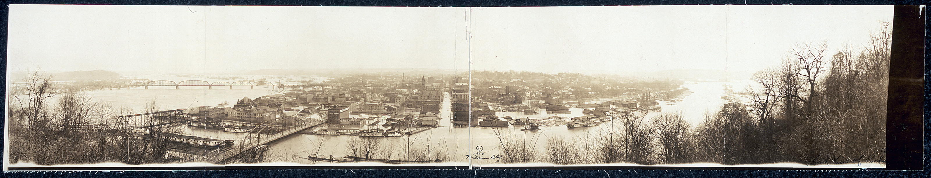 Flood view Parkersb, West Virginia, 1913, 1913 — historic image