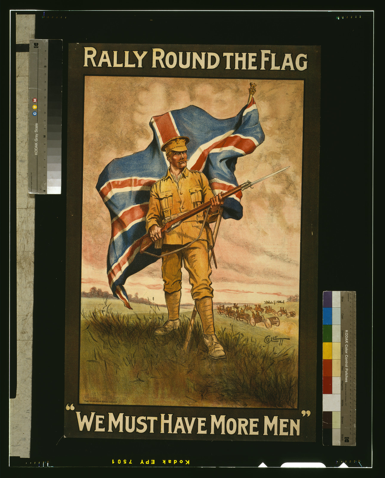 Rally round the flag. We must have more men" / Collett ; The Publicity Arts, [S.l. : s.n., 1915] — vintage poster