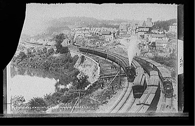 N.Y.C.R.R. [New York Central Railroad] at Little Falls, Mohawk Valley, N.Y.
