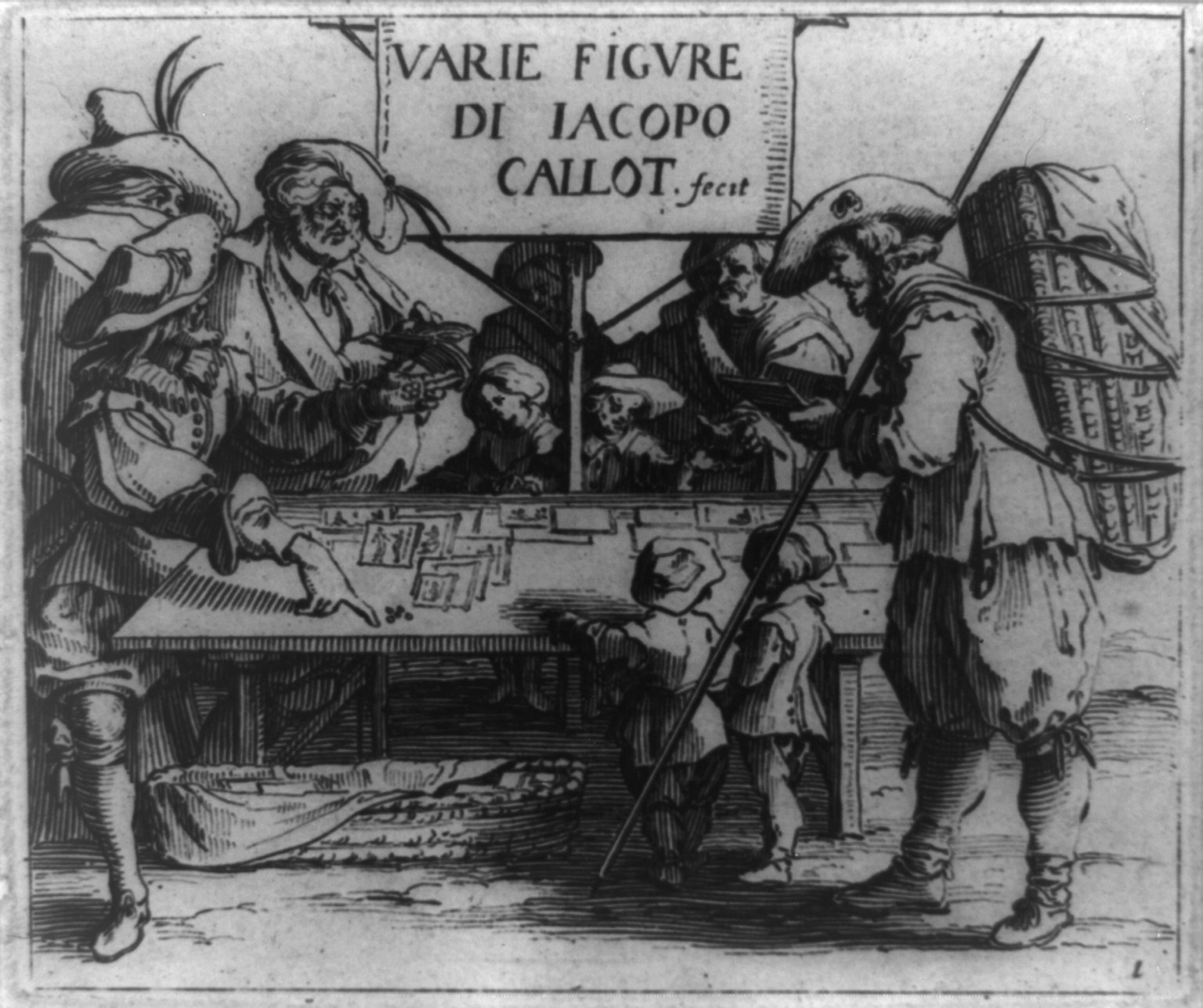 Varie figure di Jacopo Callot, fecit — historic print