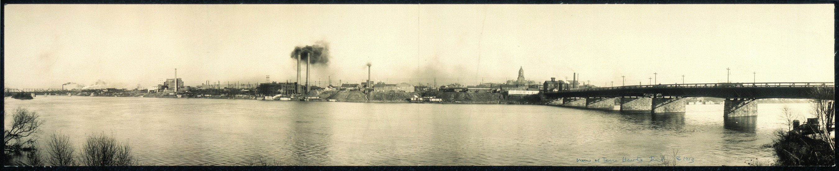 Wabash RR Bridge, Indiana, 1913, 1913 — historic image