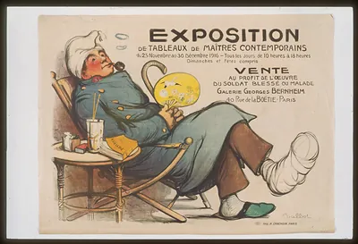 Exposition de tableaux de maîtres contemporains, 1916 poster