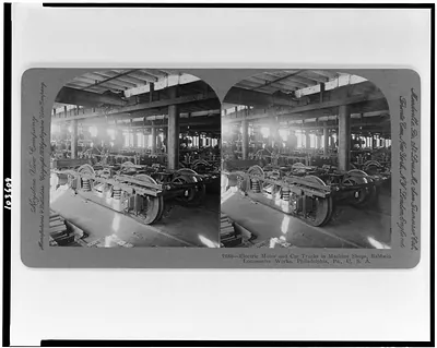 Electric locomotive for mine haulage under construction in erecting shop, Baldwin Locomotive Works, Philadelphia, Pa., U.S.A.