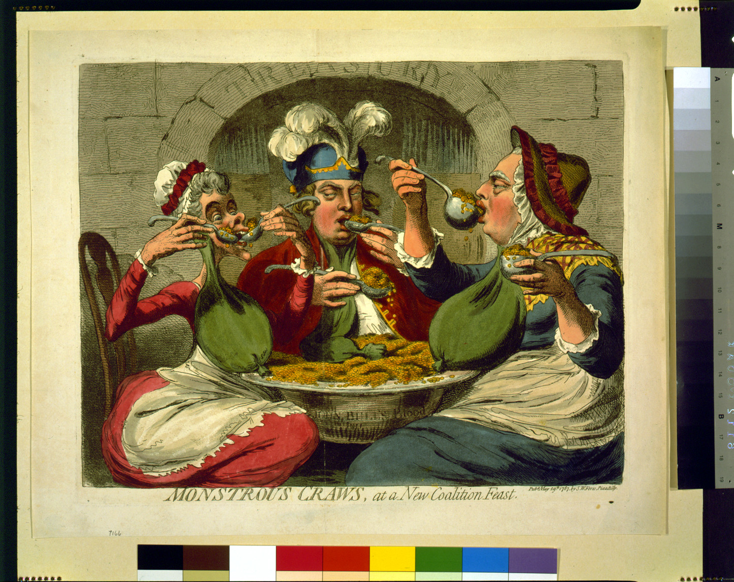 Monstrous craws, at a new coalition feast, [London] : Pubd. by S. W. Fores, 1787 May 29th. — historic print