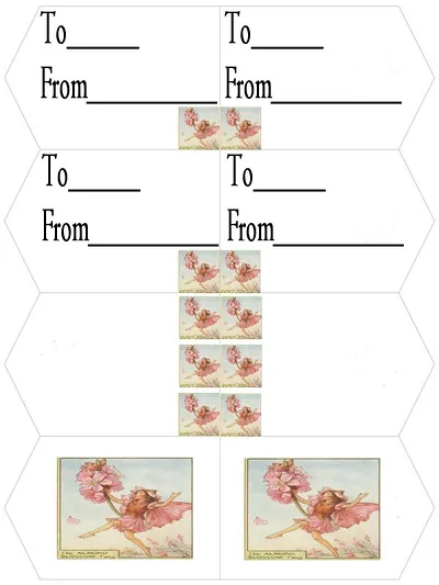 Almond Blossom Fairy Gift Tags