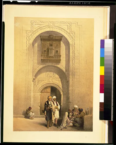 Modern mansion, showing the arabesque architecture of Cairo / David Roberts, R.A.