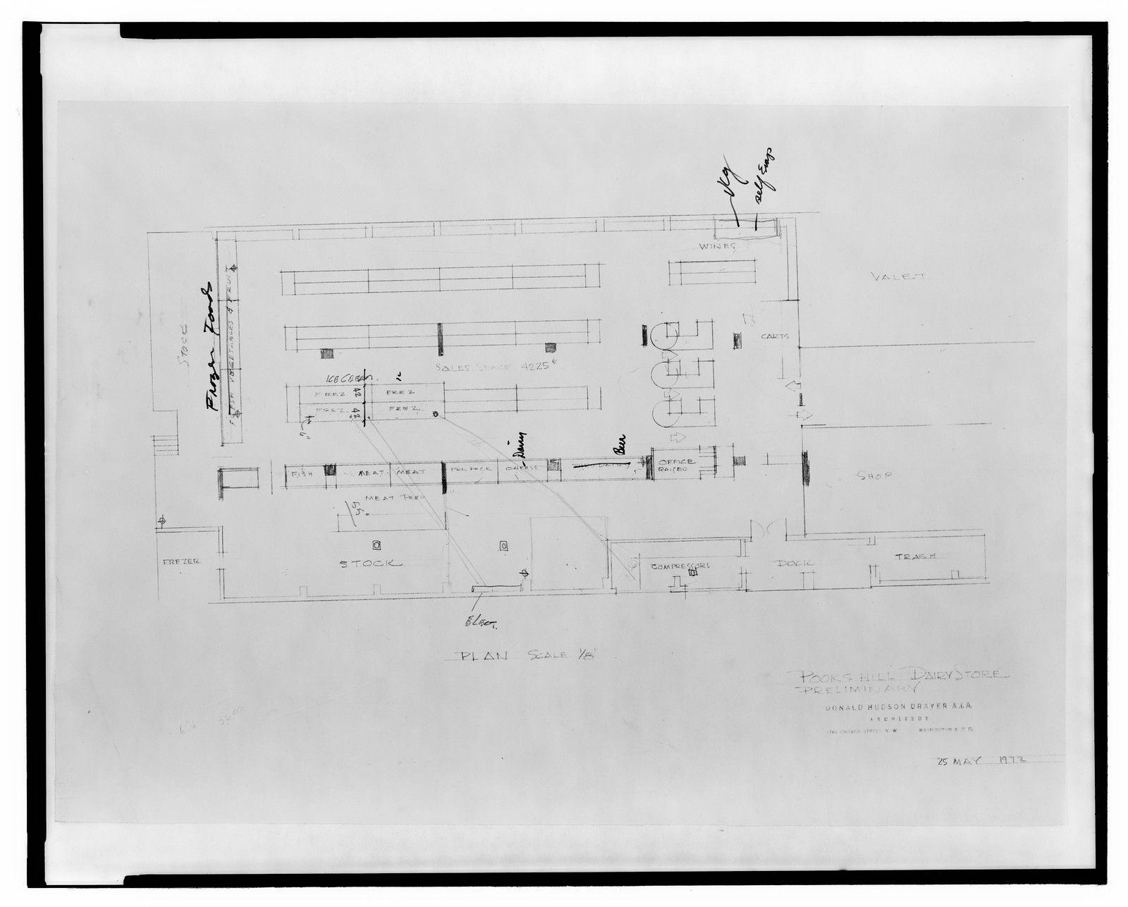 Historic Architecture - Apartment house (The Promenade) for Landow (5) — historic print