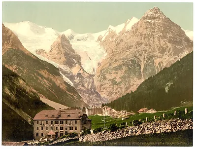 Trafoi Hotels Bellevue (i.e. Schönen Aussicht) and Trafoi Tyrol Austro-Hungary