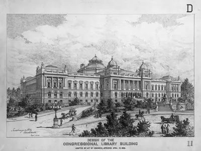 [Library of Congress, Washington, D.C. Exterior perspective rendering, D series]