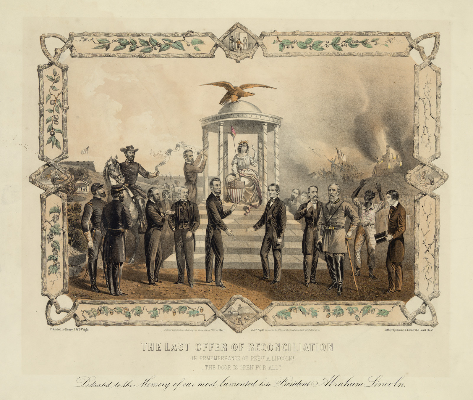 The Last Offer of Reconciliation, In Remembrance of Lincoln — historic image