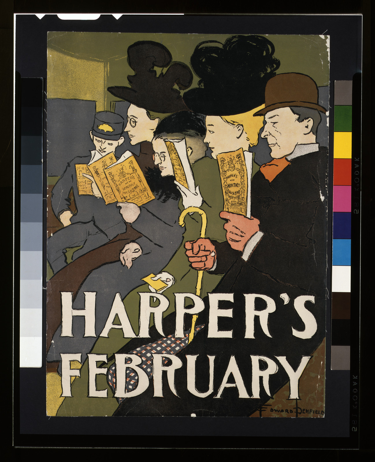 Harper's February, New York : Harper & Brothers, 1897. — vintage poster
