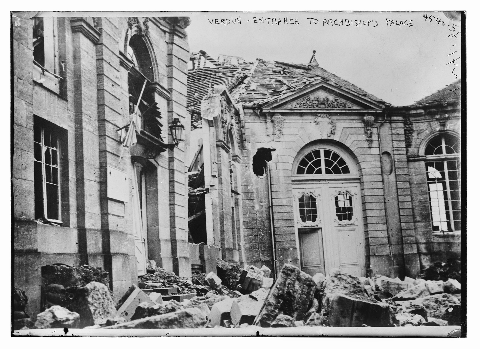 Verdun -- entrance to Archbishop's Palace, n/a — historic photograph