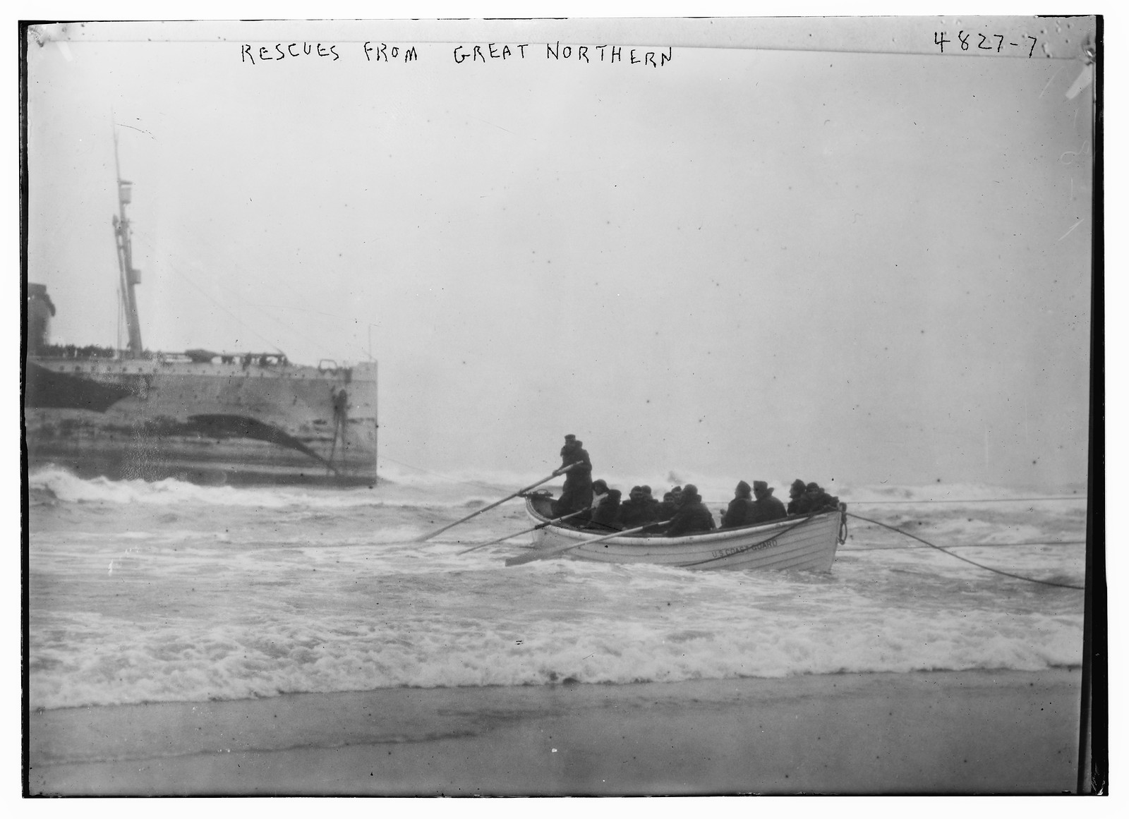 Rescues from GREAT NORTHERN, n/a — historic photograph
